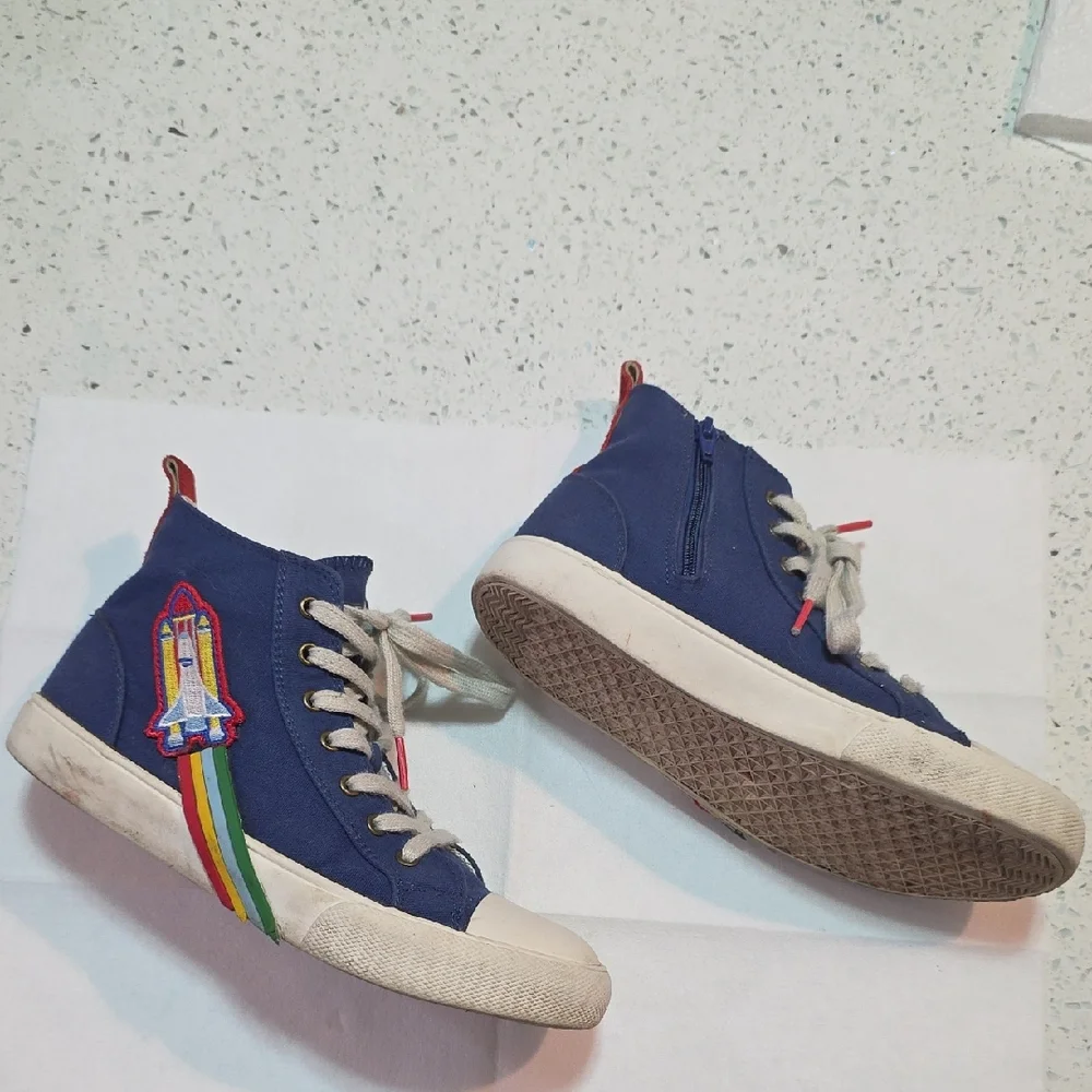 Mini Boden Canvas High Tops-Starboard Rocket 35